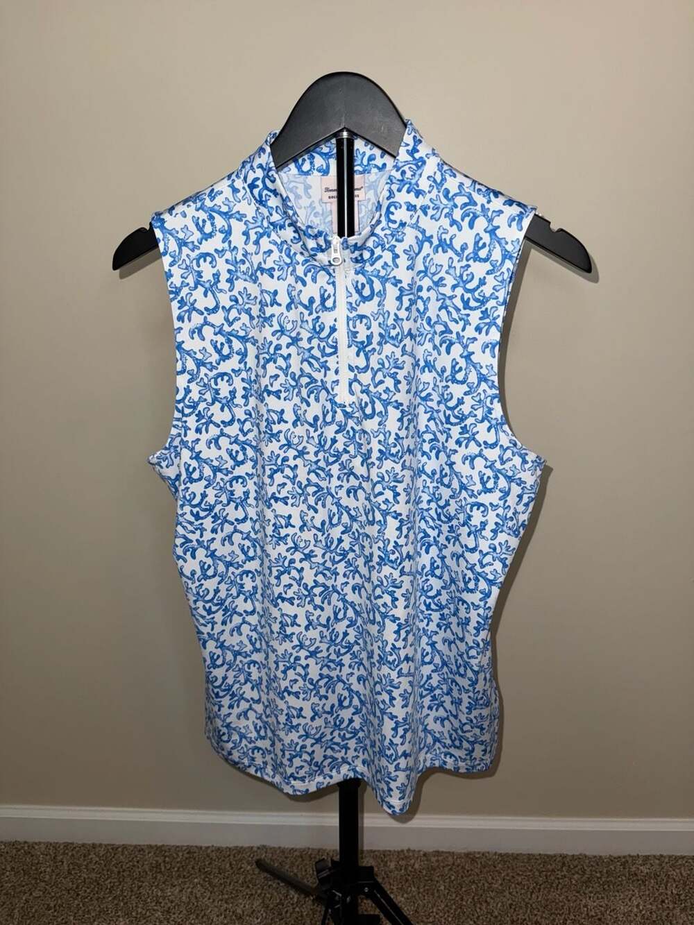 Tommy Bahama Golf Shirt Active Sleeveless 1/4 Zip Women's Large: NWT